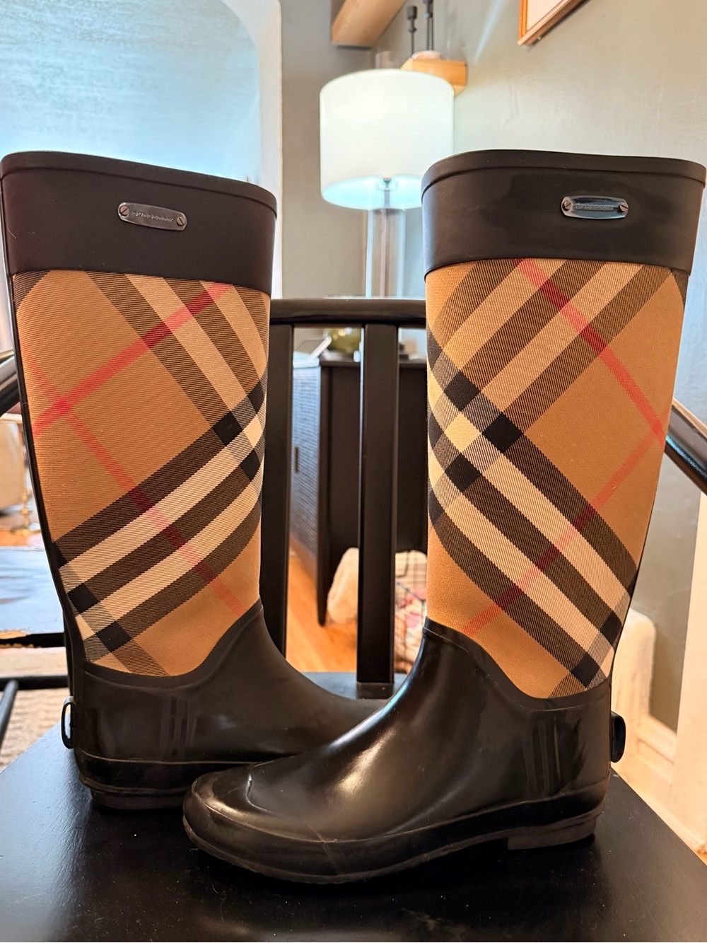 Burberry Women’s Check Rainboots